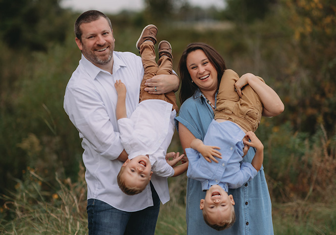 Sam Krutzfeldt with family