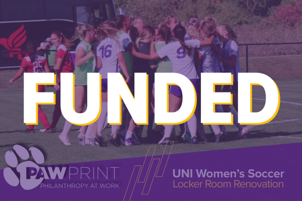 FUNDED-UNI Women's Soccer Locker Room Renovation PAWprint Campaign