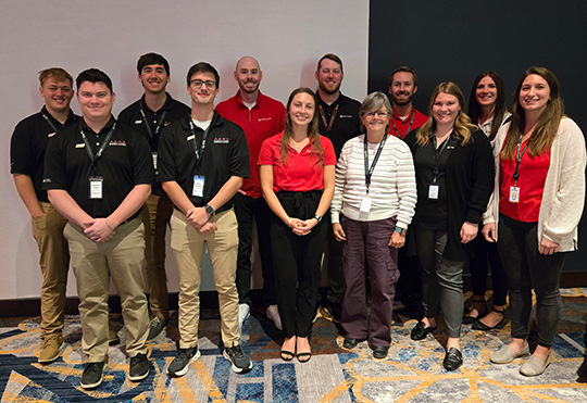 Group of UNI students at case competition