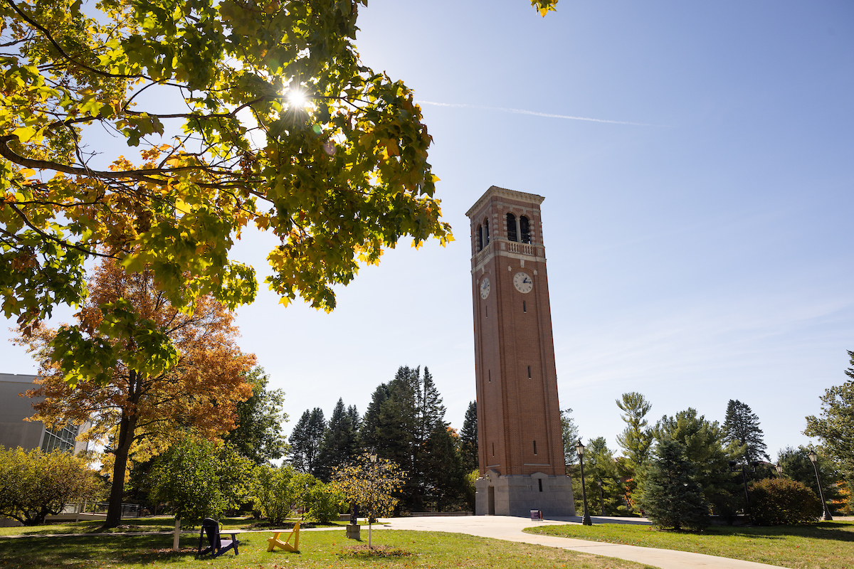 UNI campus during the fall