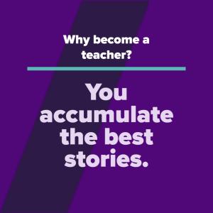 You accumulate the best stories.
