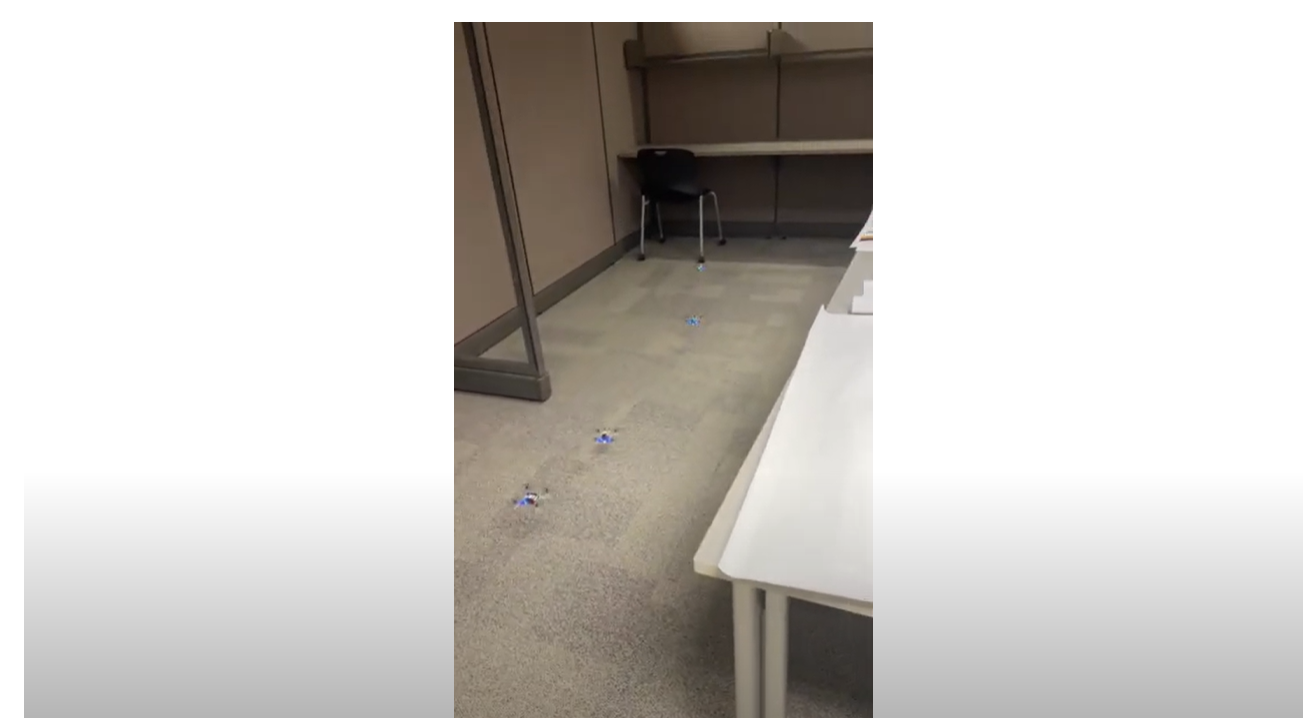Small drones flying indoors
