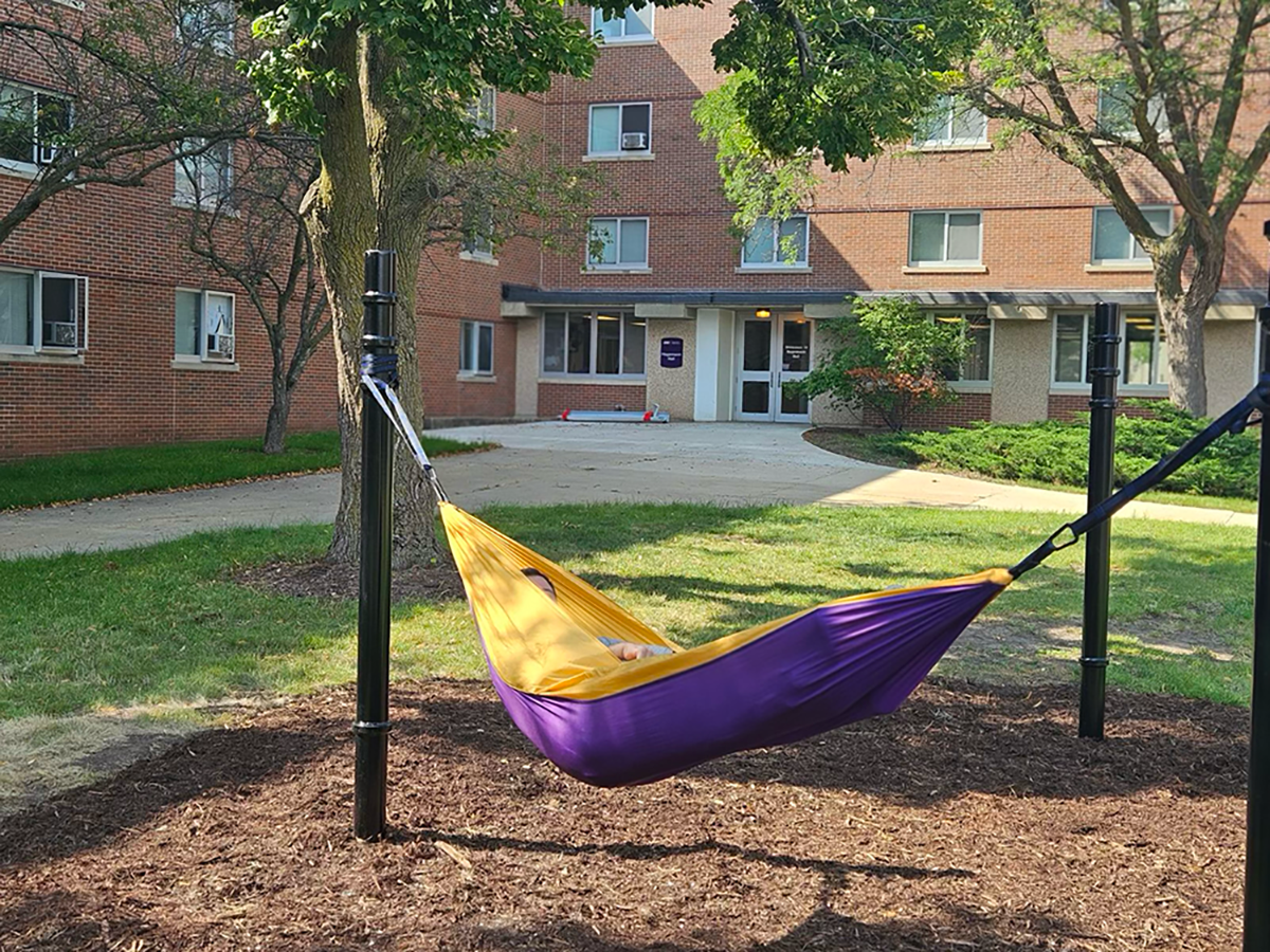 New hammock poles being used. 