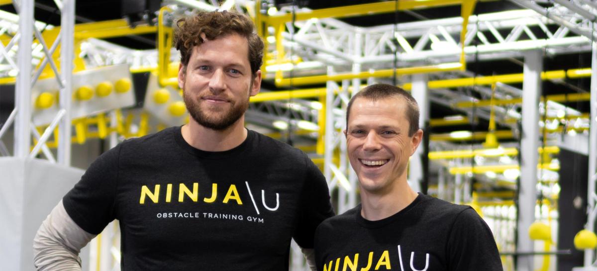Scott Behrends and Jacob Pauli in Ninja U gear