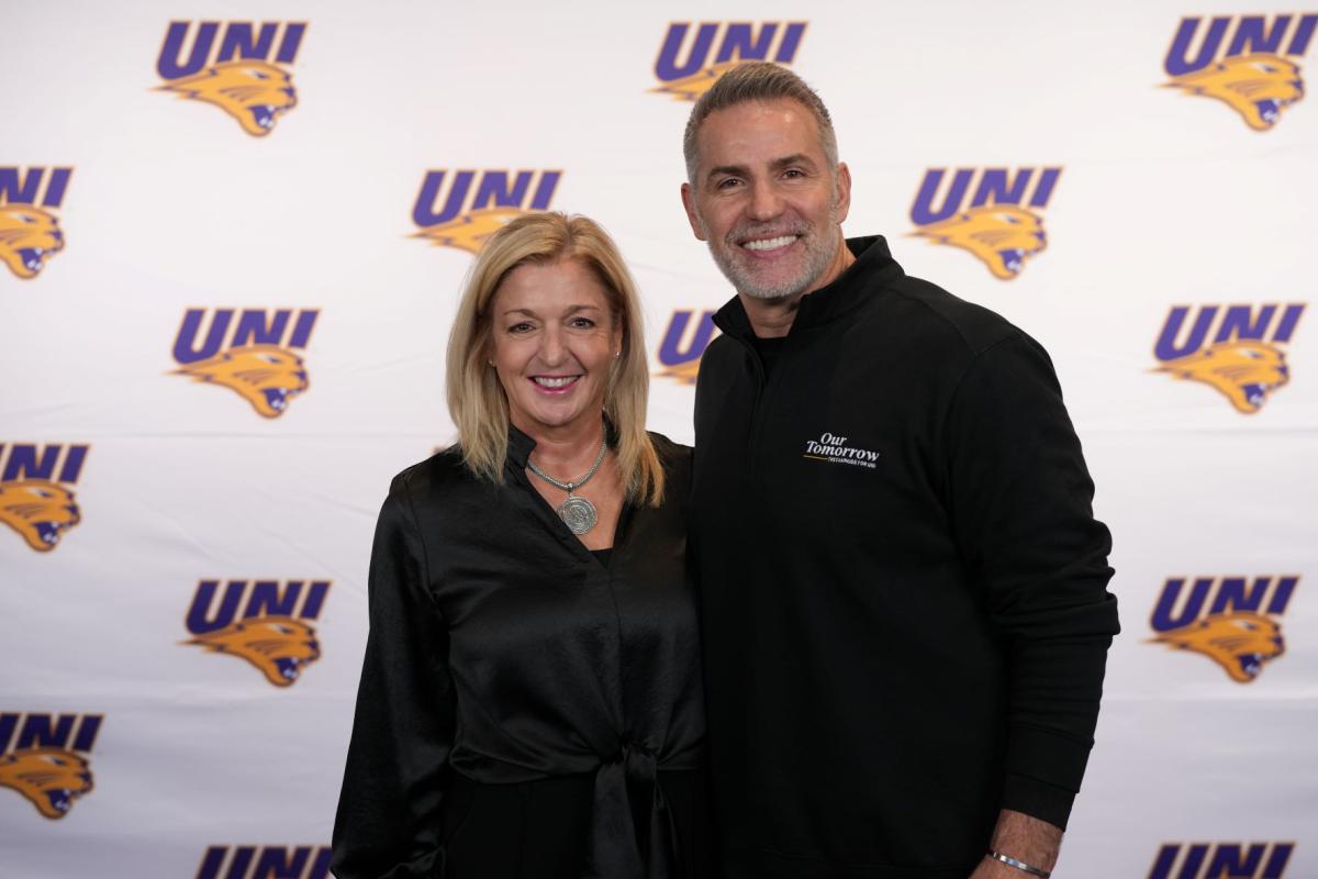 Julie Stoll with Kurt Warner