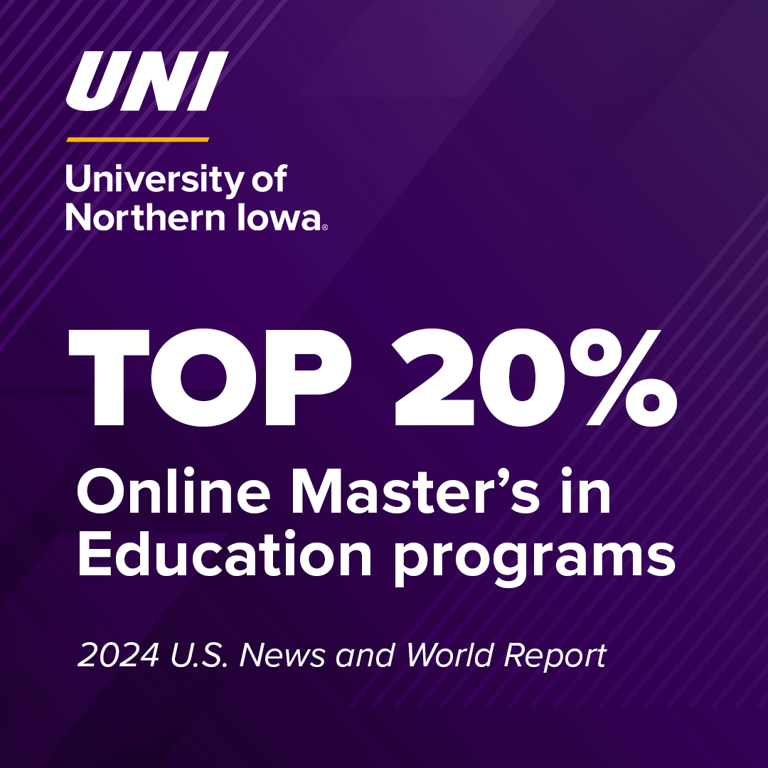 UNI ranks in top 20% for online master’s in education programs | inside UNI
