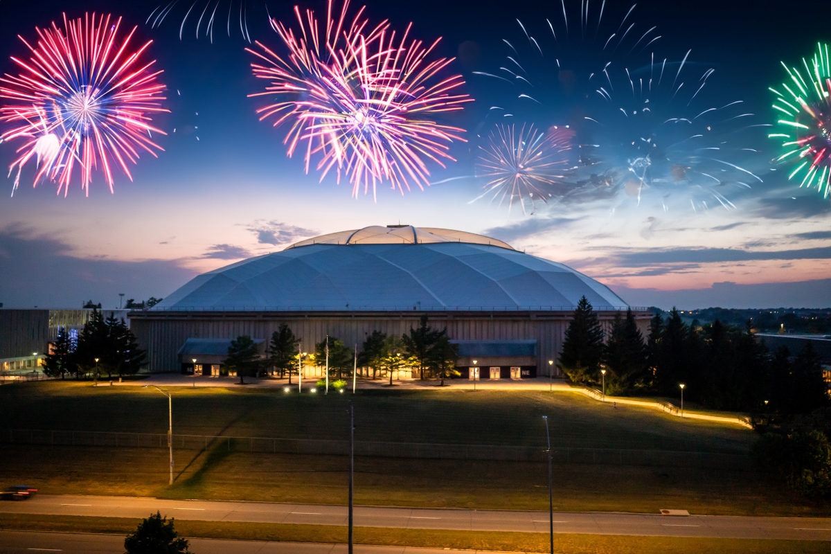 Cedar Falls and UNI present fireworks over the Dome | inside UNI