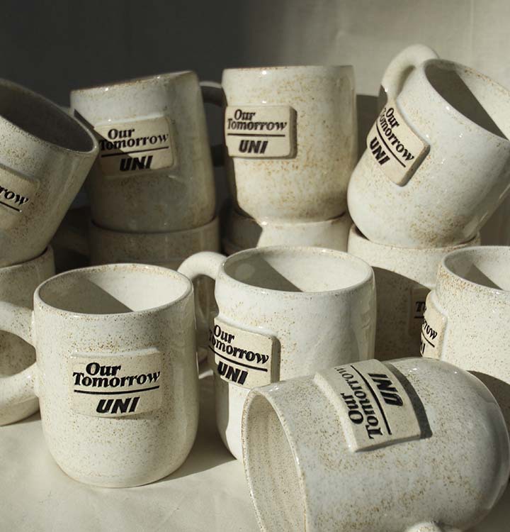 Our Tomorrow ceramic mugs