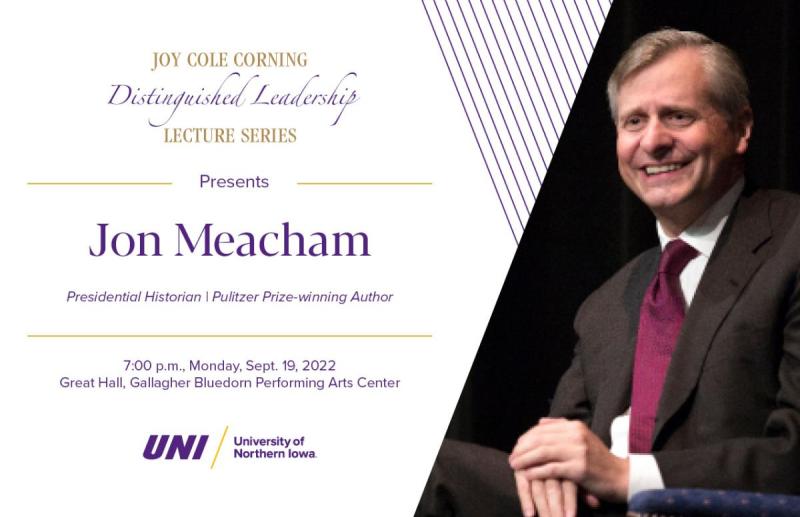 The Joy Cole Corning Distinguished Leadership Lecture Series presents Jon Meacham