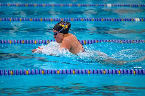 UNI’s first-ever para-swimming national champion doesn’t let losing sight stand in her way