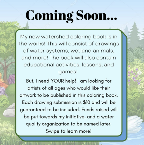Coming soon...My new watershed coloring book is in the works!