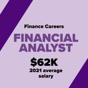 Finance careers: financial analysts made an average of $62,000 in 2021