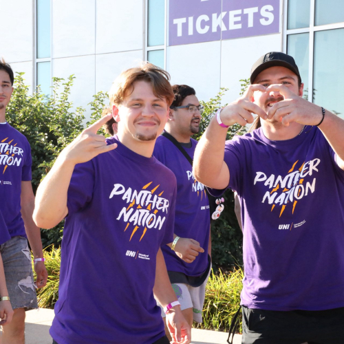Students at Panther Welcome kickoff