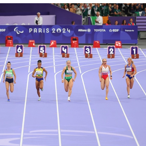 Erin Kerkhoff running in Paralympics