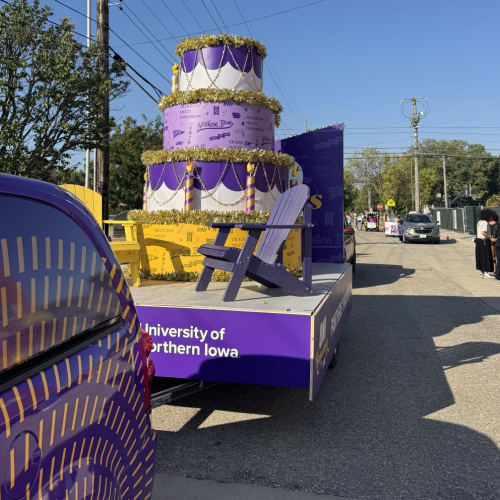 UNI Homecoming float