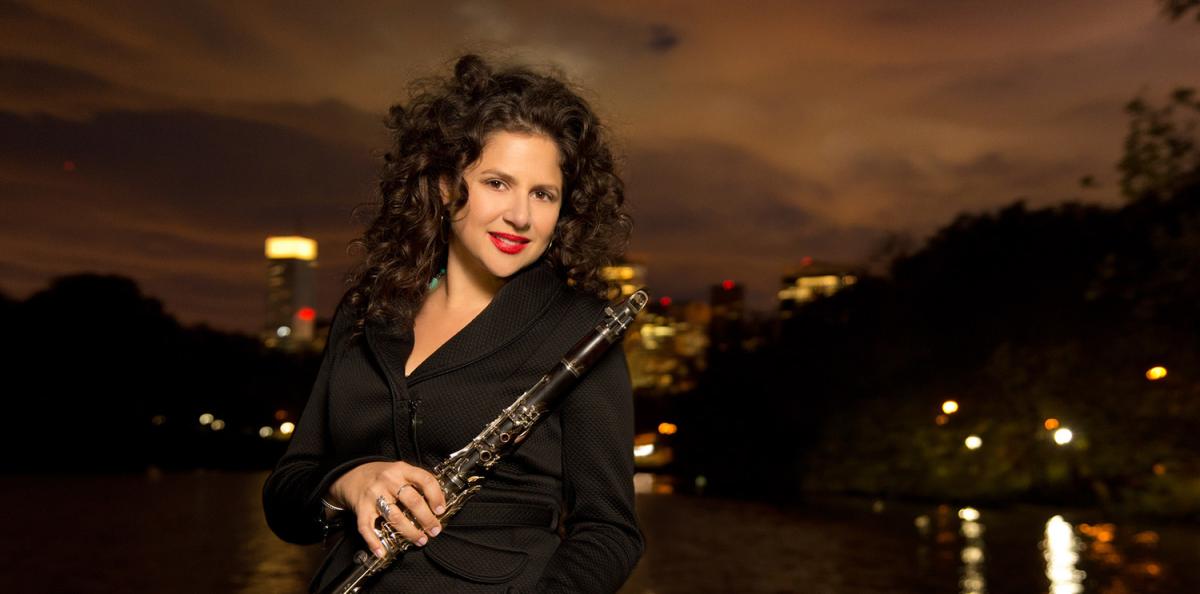 Anat Cohen with clarinet