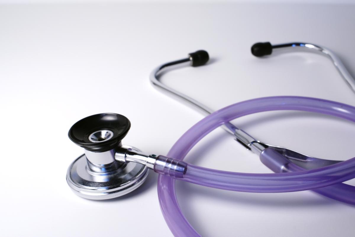 purple stethoscope