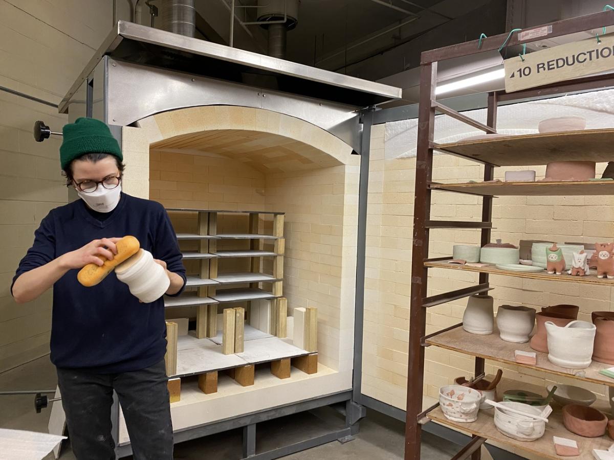 UNI ceramics students sculpt their futures with fundamentals, state-of-the-art kilns