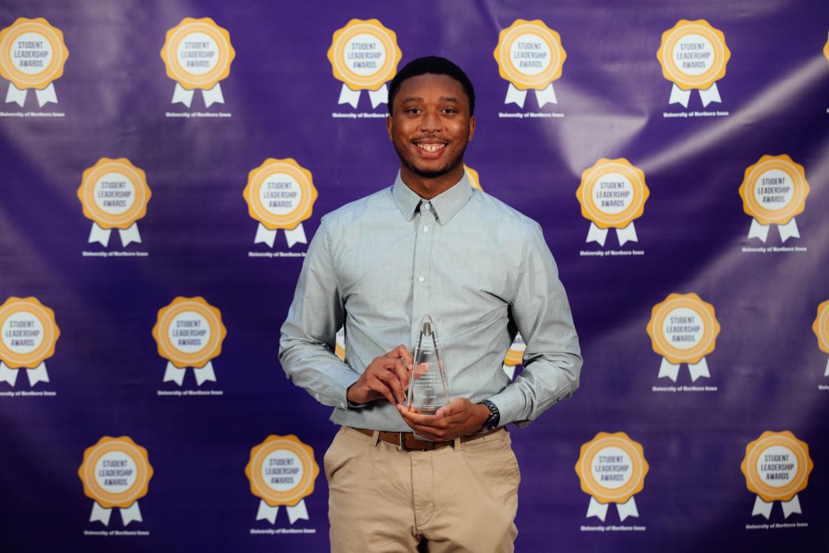 Jerrell Bates with Lux Service Award