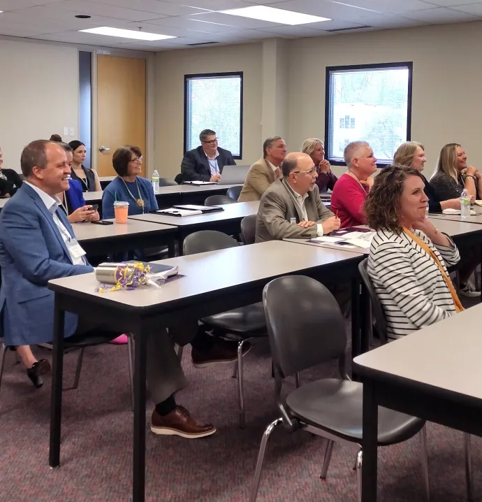 Attendees listen at Employee Ownership Conference