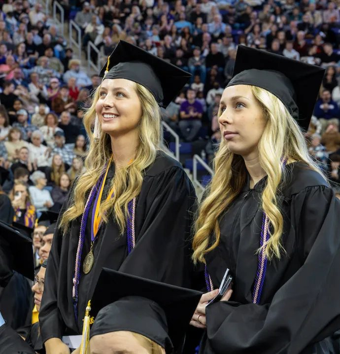 Students at UNI Commencement