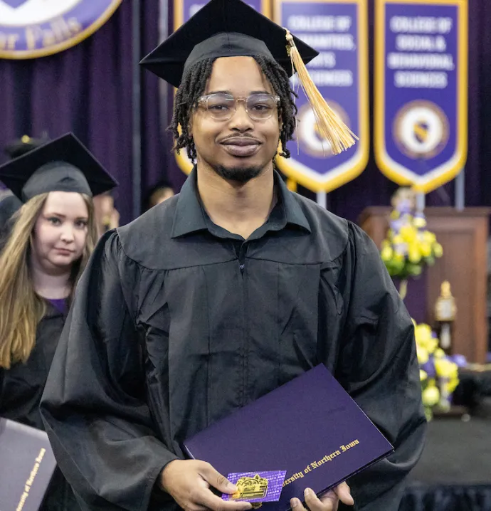 UNI students at Commencement