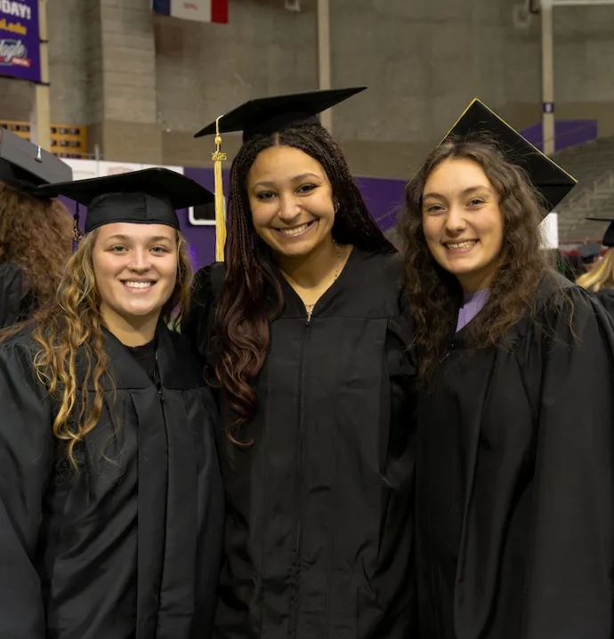 Students at UNI Commencement