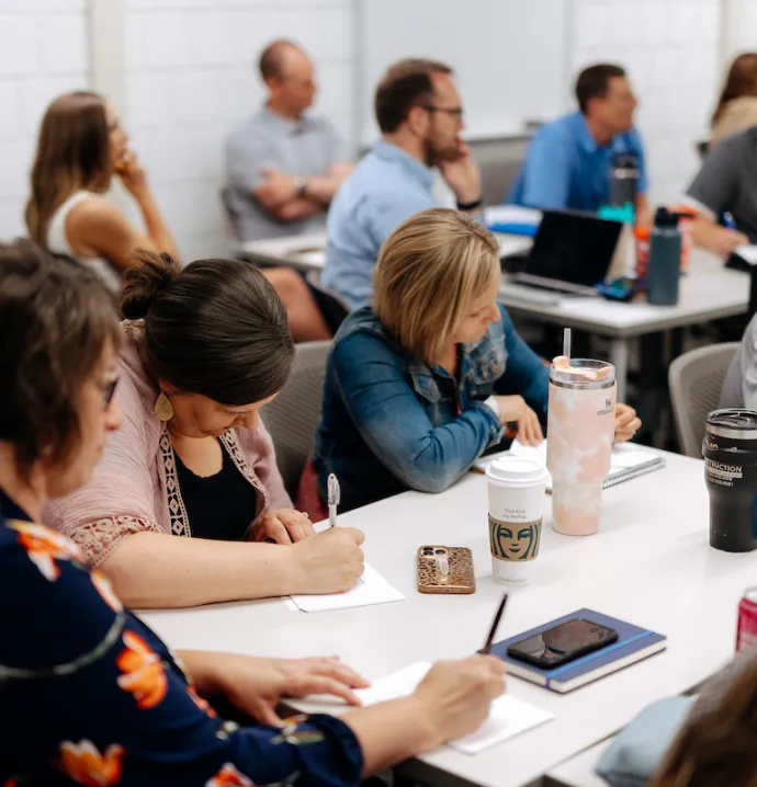 Principalship students in classroom