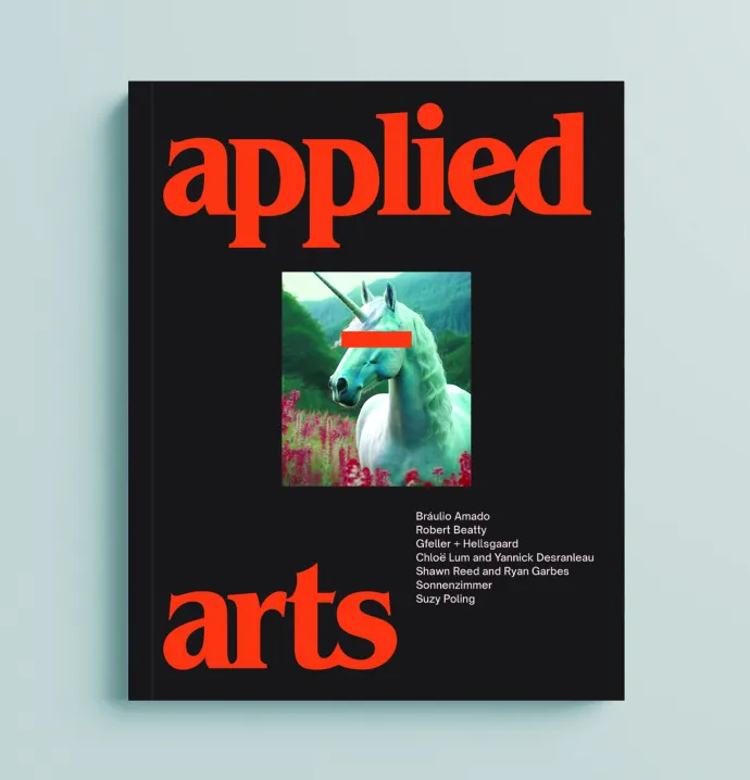 image of the 'Applied Arts' exhibition booklet cover