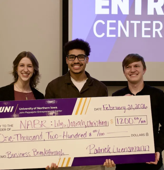Three students win seed money to support their business solution