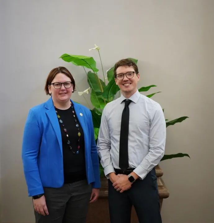 Emily Borcherding and Matthew McLellan