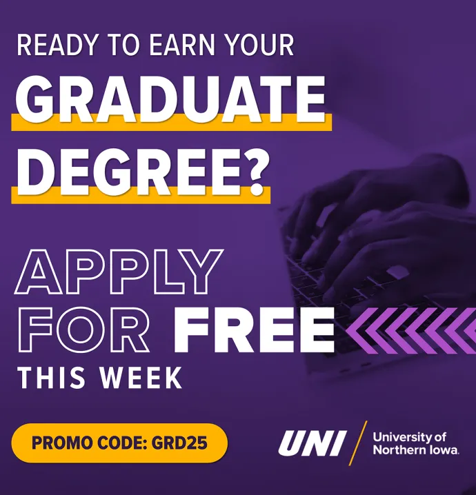 A graphic advertising Free Grad App Week