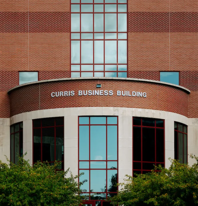 Curris Business Building, Home of the Wilson College of Business