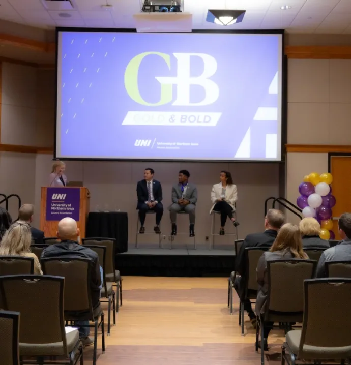 Dylan Keller, Jamal White and Tatiana Rice at GOLD & Bold reception