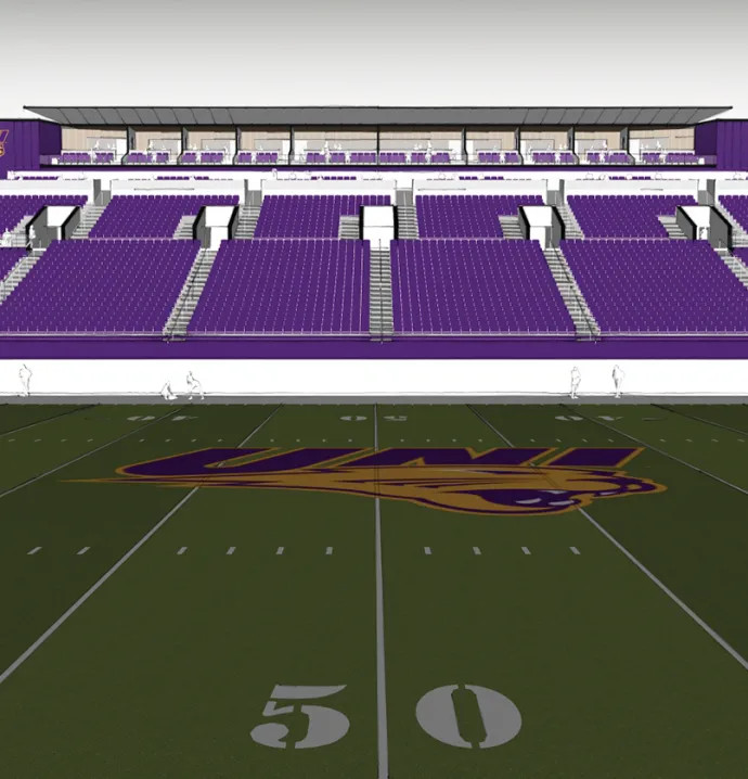 Rendering of updated UNI-Dome interior