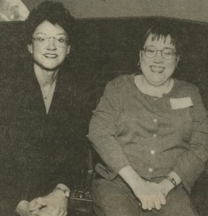 Nancy Witt pictured above accepting a nomination to the state Health Consumer Advisory Council in 2000.