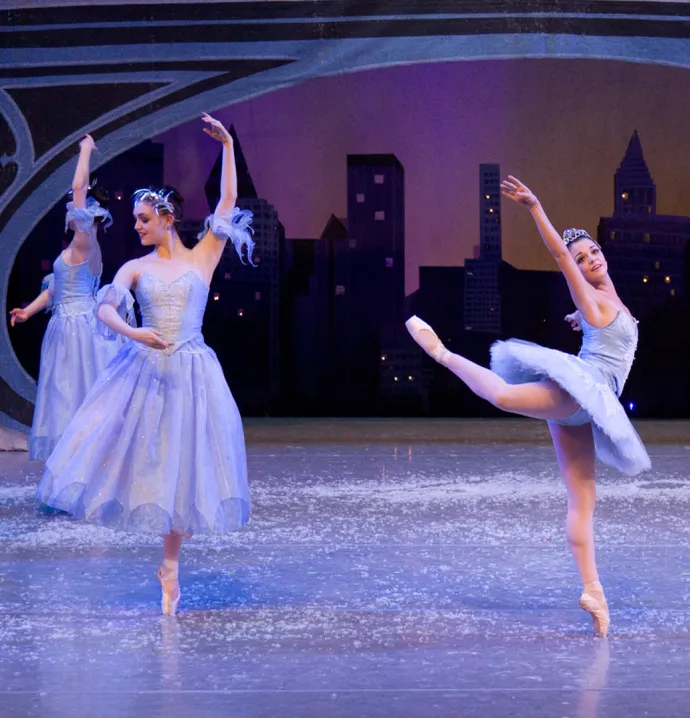 Ballet dancers performing in "The Nutcracker"