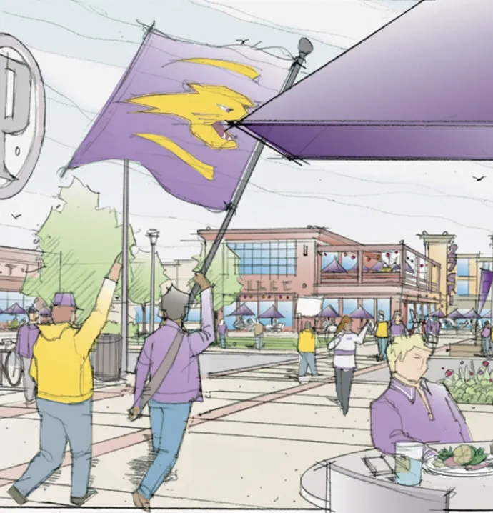 Conceptual rendering of Panther District