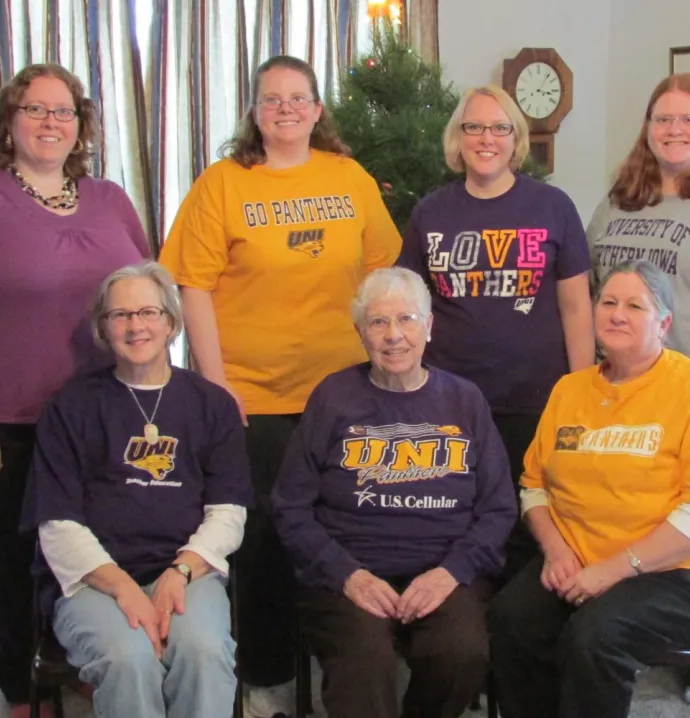 The Rachel Martin family of UNI educators
