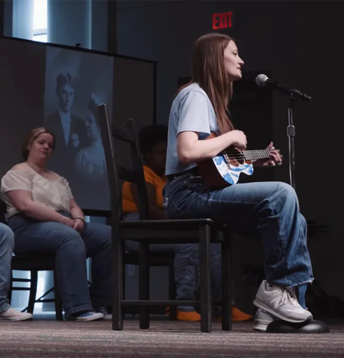 Student shares her experience in Timeless Journeys with an original song. 