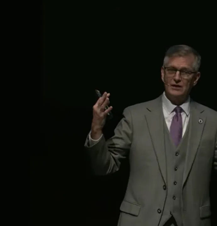 President Nook delivering University Address