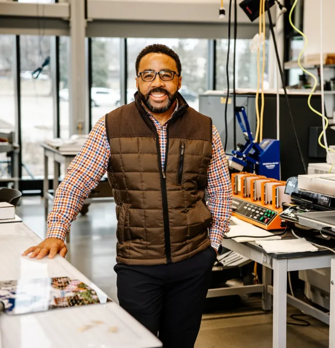 Stewart Carter in the Applied Engineering Building