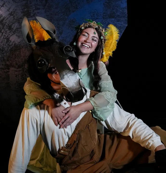 Actors perform "A Midsummer Night's Dream"