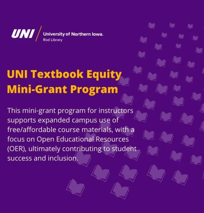 UNI Textbook Equity Mini-Grant Program