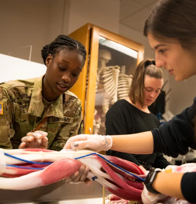 UNI students working with SynDaver
