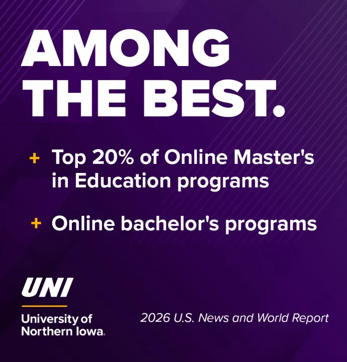 UNI online master's in education programs make top 20% of programs
