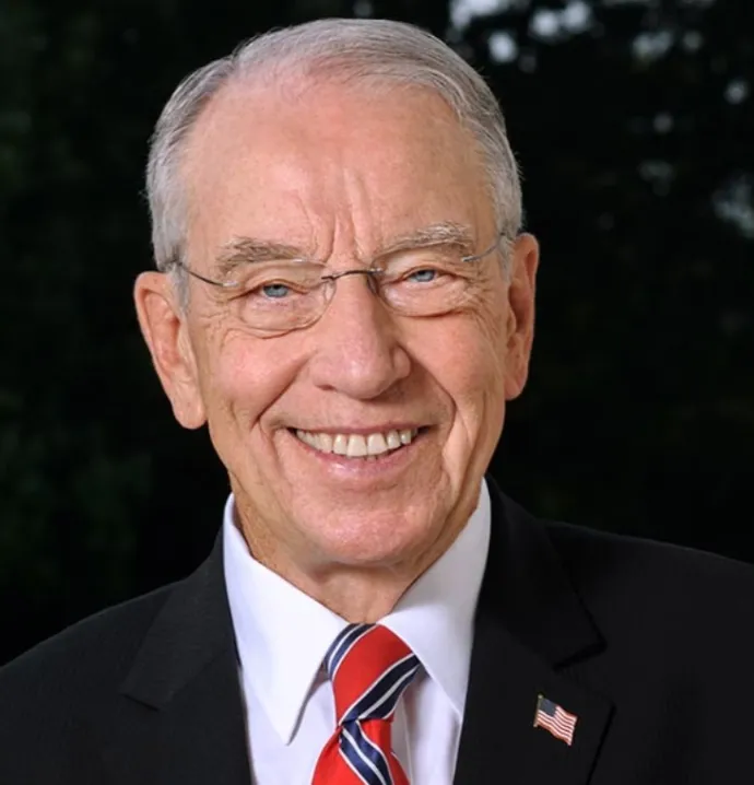 Senator Charles Grassley headshot. 