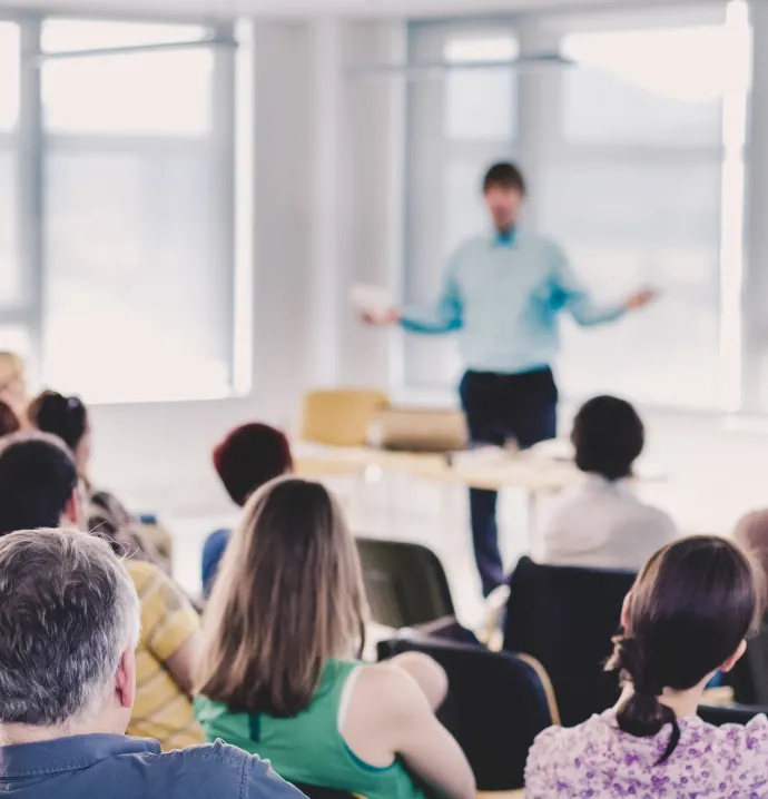 Students in a lecture