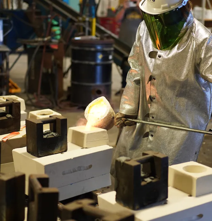 UNI Metal Casting Center in the Applied Engineering Building