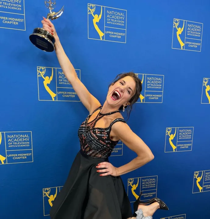 Emmy-award winning journalist Eva Andersen